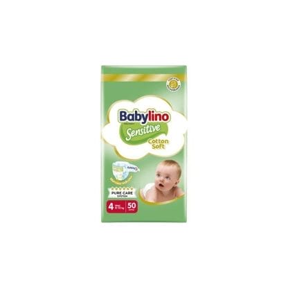 Πάνες Babylino Sensitive Cotton Soft Value Pack No4 (8-13Kg) 50τεμ