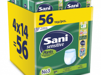 Ελαστικό εσώρουχο ακράτειας Sani Sensitive Pants Large No3 56τεμ (4*14)
