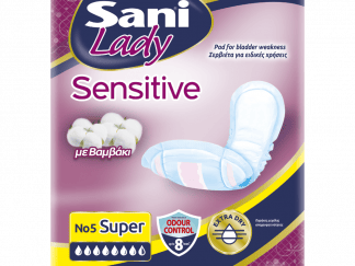 Σερβιέτες ακράτειας με βαμβάκι Sani Lady Super No5 20τμχ