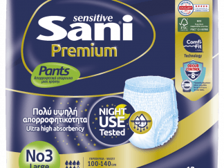Ελαστικό εσώρουχο ακράτειας Sani Sensitive Premium Pants Large No3 12τμχ