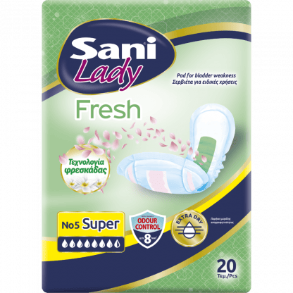 Σερβιέτες Ακράτειας Sani Lady Fresh Super Nο5 20Τεμ