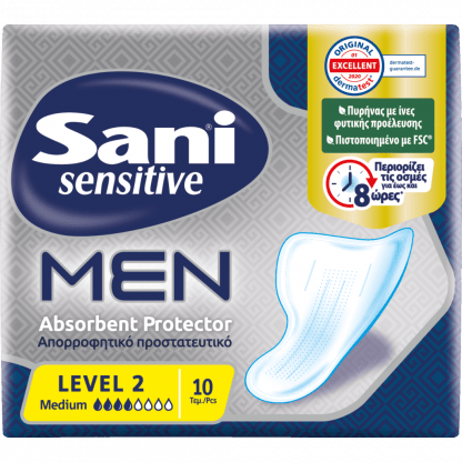 Sani Sensitive Men απορροφητικό προστατευτικό Level 2 (10τμχ)