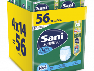 Ελαστικό εσώρουχο ακράτειας Sani Sensitive Pants Extra Large No4 56τμχ (4*14)