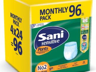 Ελαστικό εσώρουχο ακράτειας Sani Sensitive Pants Monthly Pack Medium No2 96τεμ