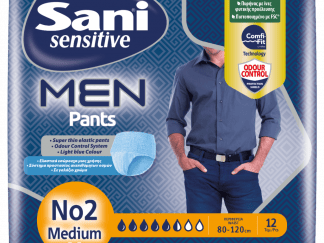 Sani Pants Men Eλαστικό εσώρουχο ακράτειας Medium No2 (12τεμ)