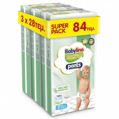 Πάνες Babylino Premium Pants Nο7 15-25KG 84τεμ (3*28τεμ)