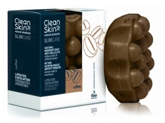 CleanSkin Slimming & Anti-Cellulite Natural Massage Soap Coffee Φυτικό Σαπούνι Μασάζ για Λιποδιάλυση & Απολέπιση με Κόκκους & Εκχύλισμα Καφέ 100g