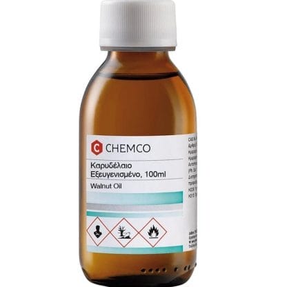 Chemco Walnut Oil Refined Εξευγενισμένο Καρυδέλαιο για Χρήση σε Πρόσωπο & Σώμα 100ml