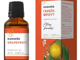 Kanavos Grapefruit Essential Oil Αιθέριο Έλαιο για Φυσικό Αρωματισμό του Χώρου, Κατάλληλο για Εισπνοές που Προσφέρει Χαλάρωση & Ευεξία 20ml - Γκρέιπφρουτ