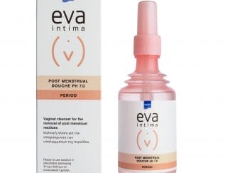 Intermed Eva Intima Post Menstrual Douche pH 7.0 Κολπική Πλύση για την Απομάκρυνση των Υπολειμμάτων της Περιόδου 147ml