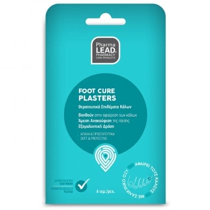 Pharmalead Foot Cure Plasters Θεραπευτικά Επικάλια Αφαιρούν Ανώδυνα Κάθε Είδους Κάλους & Προστατεύουν Απαλά & Άνετα 6 Τεμάχια