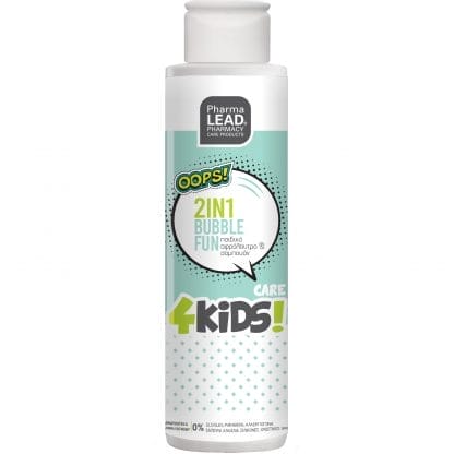 Pharmalead 4Kids 2in1 Bubble Fun Travel Size Παιδικό Αφρόλουτρο - Σαμπουάν με Άρωμα Πράσινο Μήλο 100ml