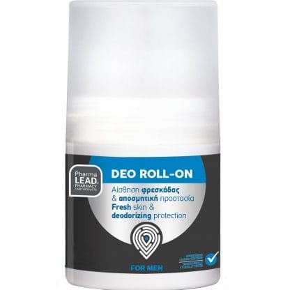 Pharmalead Men Deo Roll On Αποσμητικό Roll On με Αίσθηση Φρεσκάδας & Προστασία Κατά της Κακοσμίας για Άντρες 50ml