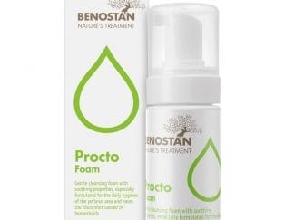 Benostan Procto Foam Celanser Αφρός Καθαρισμού της Αφρός Καθαρισμού της Περιπρωκτικής Περιοχής για την Αντιμετώπιση των Αιμορροΐδων 100ml