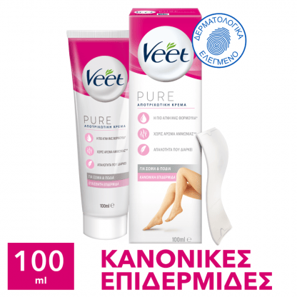 Veet Κρέμα Αποτρίχωσης Για Κανονικές Επιδερμίδες 100 ml