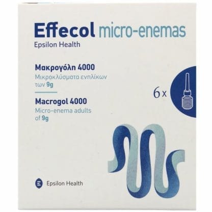 Effecol Micro-Enemas Macrogol 4000 Μικροκλύσματα για Ενήλικες 6x9g
