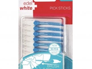 Edel White Pick Sticks Small Μεσοδόντια Βουρτσάκια για την Αφαίρεση της Πλάκας & των Υπολειμμάτων 50 Τεμάχια