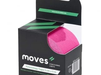 Alfacare Moves Kinesiology Tape Αδιάβροχη & Ελαστική Βαμβακερή Ταινία Κινησιολογίας 5cm x 5m - Ροζ