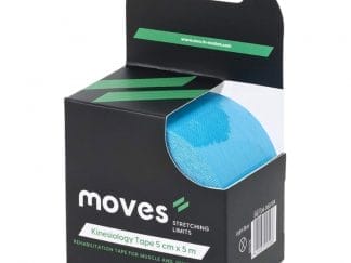 Alfacare Moves Kinesiology Tape Αδιάβροχη & Ελαστική Βαμβακερή Ταινία Κινησιολογίας 5cm x 5m - Μπλε