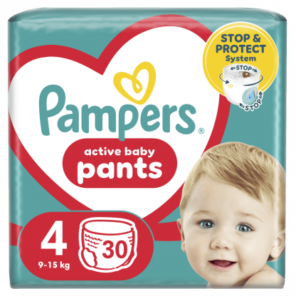 Πάνες Pampers Active Baby Pants Value Pack Νο4 (9-15kg) 30τεμ