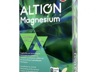 Altion Magnesium Συμπλήρωμα Διατροφής Μαγνησίου & Βιταμινών Β1, Β6 & Β12 για την Καλή Λειτουργιά του Μυϊκού & Νευρικού Συστήματος 375mg, 30tabs