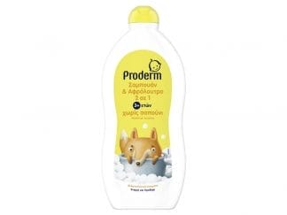 Proderm Kids Σαμπουάν Και Αφρόλουτρο Χαμομήλι 3+Ετών Χωρίς Σαπούνι 700ml