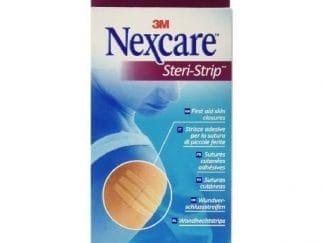 3M Nexcare Steri-Strip Αποστειρωμένα Αυτοκόλλητα Επιθέματα 7,5x0,6cm & 0,3x7,5cm 2 Τεμάχια