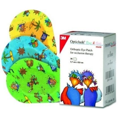 3M Opticlude Junior Boys & Girls Eye Patches Maxi Οφθαλμικός Επίδεσμος για Παιδιά 5.7cm x 8.2cm 20 τεμάχια