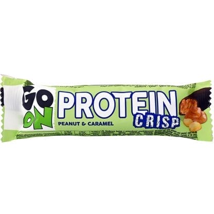 Go On Nutrition Crisp Protein Bar Peanut & Caramel Τραγανή Μπάρα Πρωτεΐνης με Δημητριακά & Γεύση Φιστίκι & Καραμέλα 50g