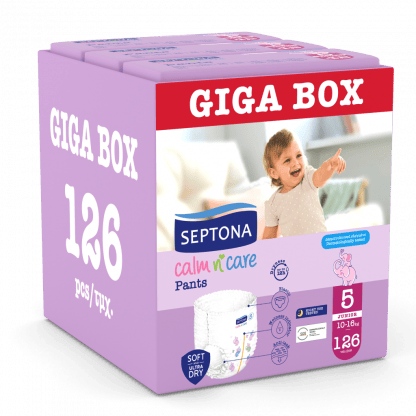 Πάνες Septona Calm N' Care Pants Giga Box Junior No5 (10-16Kg) 126τεμ (3*42τεμ)