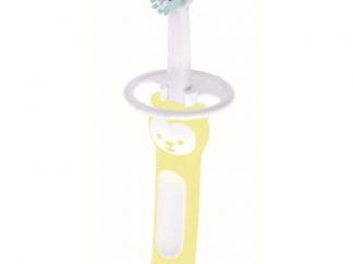 Mam Baby's Brush Βρεφική Οδοντόβουρτσα με Μαλακές Τρίχες 6m+, 1 Τεμάχιο, Κωδ 606 - Κίτρινο
