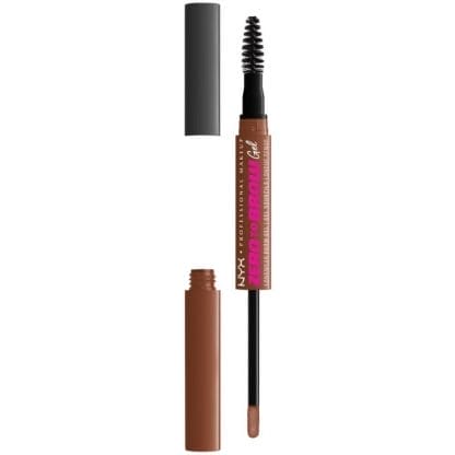 Nyx Professional Makeup Zero to Brow Longwear Gel Διπλό Απλικατέρ Φρυδιών 2ml 1 Τεμάχιο - Auburn