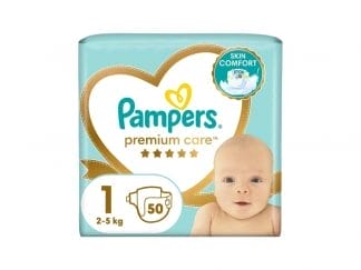 Πάνες Pampers Premium Care Jumbo Pack Νο1 Newborn (2-5kg) 50τεμ