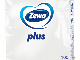 Χαρτοπετσέτες Zewa Plus λευκές 1φυλλες 100τμχ