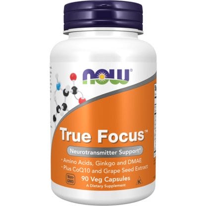 Now Foods True Focus Συμπλήρωμα Διατροφής Βιταμινών Αμινοξέων, Εκχυλίσματος Βοτάνων & Συνενζύμου Q10 για Διανοητική Οξύτητα, Εγρήγορση & Ενίσχυση της Μνήμης 90 Veg.caps