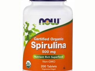 Now Foods Spirulina 500mg Organic Συμπλήρωμα Διατροφής με Σπιρουλίνα για Τόνωση, Πηγή Πρωτεΐνης με Αντιοξειδωτική Δράση 200tabs