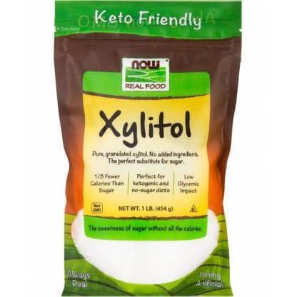 Now Real Food Pure, Granulated Xylitol Υποκατάστατο Ζάχαρης Ιδανικό για Διαβητικούς 454g