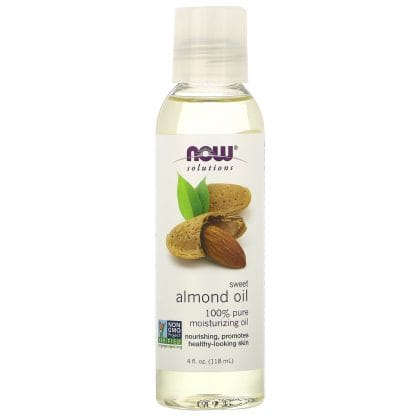 Now Foods Sweet Almond Oil 100% Αγνό Έλαιο από Αμύγδαλο για Ενυδάτωση & Θρέψη σε Πρόσωπο & Σώμα, Κατάλληλο & για Μασάζ 118ml