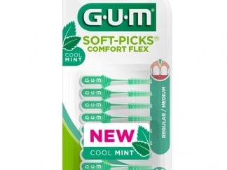 Gum Soft-Picks Comfort Flex Cool Mint Regular/Medium 40 Τεμάχια, Μεσοδόντια Βουρτσάκια