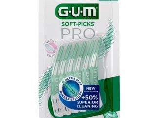 Gum Soft Picks Pro Οδοντογλυφίδες Μεσοδόντιου Καθαρισμού από Καουτσκούκ με Εξαιρετικά Απαλές Ίνες, 30 Τεμάχια - Medium