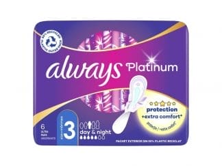 Always Platinum Night Σερβιέτες No3 Με Φτερά 6τμχ