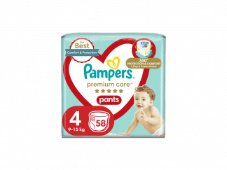 Πάνες Pampers Premium Care Pants Jumbo Plus Νo4 (9-15kg) 58τεμ