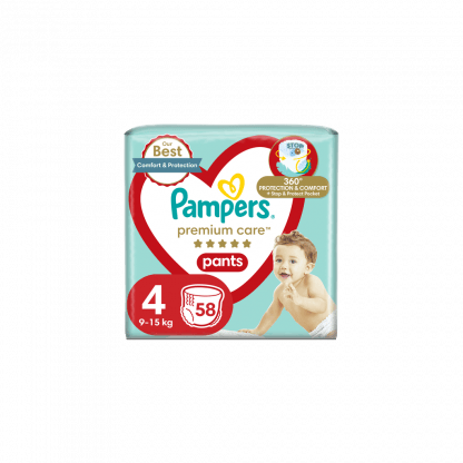 Πάνες Pampers Premium Care Pants Jumbo Plus Νo4 (9-15kg) 58τεμ