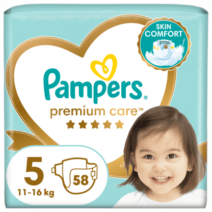 Πάνες Pampers Premium Care Jumbo Plus Pack Νο5 (11-16kg) 58τεμ
