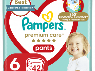 Πάνες Pampers Premium Care Pants Jumbo Plus Νo6 (15+kg) 42τεμ