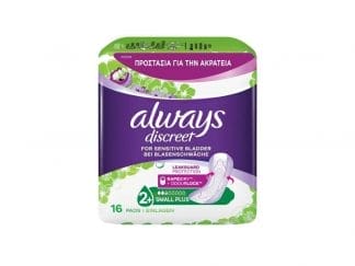 Always Discreet Σερβιέτες Για Την Ακράτεια Small Plus 16τμχ