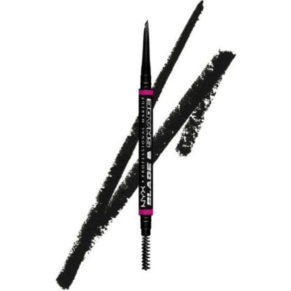 Nyx​​​​​​​ Professional Makeup Blade & Shade Μηχανικό Μολύβι Φρυδιών Διπλής Όψεως που Σμιλεύει, Δίνει Σχήμα & Γεμίζει τα Κενά 0.06g - Black