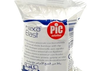 Pic Solution Flexa Elast Ελαστικός Επίδεσμος Γενικής Χρήσης με Κλιπ σε Λευκό Χρώμα 1 Τεμάχιο - 5cm x 4.5cm