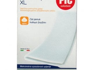 Pic Solution Stericompress XL Sterile Gauze Bandage Αποστειρωμένες Γάζες Υψηλής Απορροφητικότητας από Αγνό Βαμβάκι 12 Τεμάχια - 18cm x 40cm