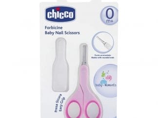 Chicco Ψαλιδάκι Aσφαλείας Mε Θήκη ΡΟΖ 0M +